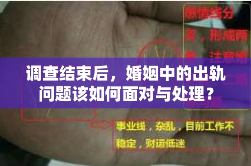 调查结束后，婚姻中的出轨问题该如何面对与处理？