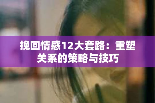 挽回情感12大套路：重塑关系的策略与技巧