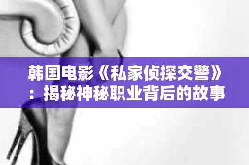 韩国电影《私家侦探交警》：揭秘神秘职业背后的故事