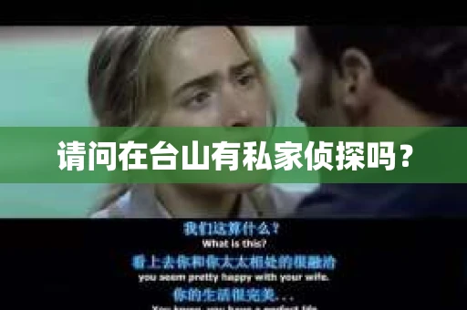 请问在台山有私家侦探吗？