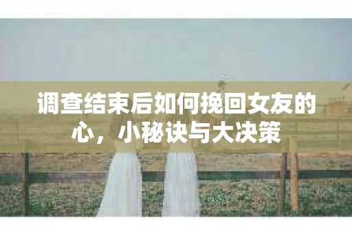 调查结束后如何挽回女友的心，小秘诀与大决策