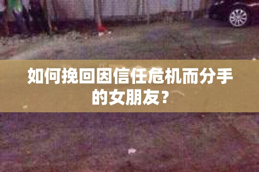 如何挽回因信任危机而分手的女朋友？