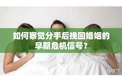 如何察觉分手后挽回婚姻的早期危机信号？
